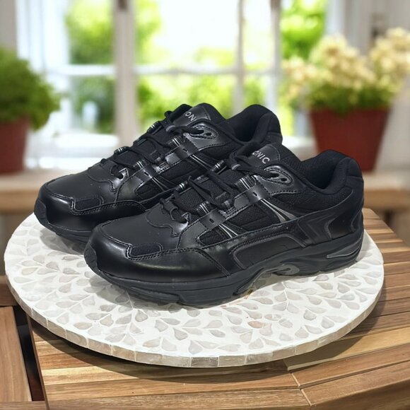 Vionic Walker Classic Men’s 11 Wide Leather Walking Shoes Orthotic Support Comfy - Picture 9 of 13